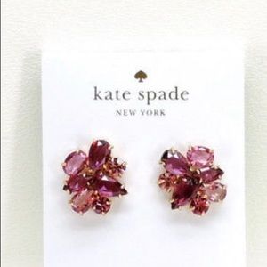 Kate Spade NY Studs Earrings Berry Multi Gold- NWT